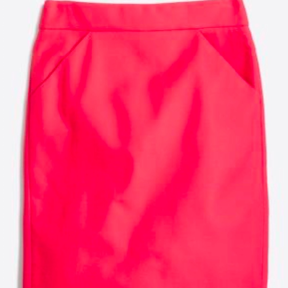 J.Crew The pencil skirt size 6 coral